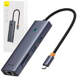 Hub USB Baseus 7w1 UltraJoy 7-Port ( USB-C to 1xHDMI4K@30Hz + 2xUSB 3.0 + 1xPD +RJ45 + SD/TF3.0)