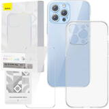 Transparent Case and Tempered Glass set Corning for iPhone 13 Pro Max