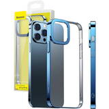 Glitter Transparent Case for iPhone 13 Pro (blue)