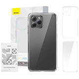 Case Crystal Series for iPhone 11 pro (clear) + tempered glass + cleaning kit