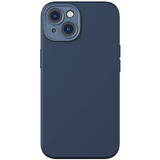 Baseus Liquid Silica Case and Tempered Glass set for iPhone 14 Plus (blue)