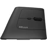 Mouse Delux Wireless Ergonomic MV6 DB BT+2.4G (black)