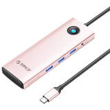 Hub USB Orico Type-C 10in1 Multifunction Rose Gold