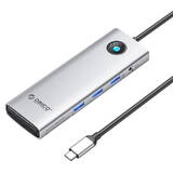 Hub USB Orico Type-C 10in1 Multifunction Argintiu