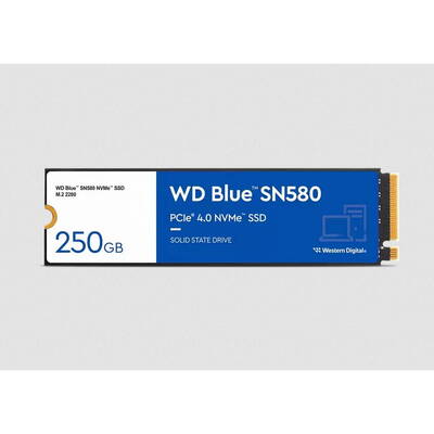 SSD WD Blue SN580 M.2 250 GB PCI Express 4.0 TLC NVMe