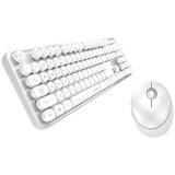 Kit Tastatura + Mouse MOFII Wireless Sweet 2.4G Alb
