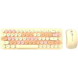 Kit Tastatura + Mouse MOFII Wireless Bean 2.4G Milk Tea