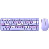 Kit Tastatura + Mouse MOFII Wireless Bean 2.4G Violet