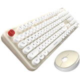 Kit Tastatura + Mouse MOFII Wireless Sweet 2.4G Alb - Beige