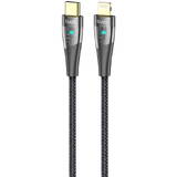 USB-C to lightning cable 20W 1.5m Negru