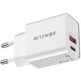 Incarcator GSM BlitzWolf BW-S20, USB, USB-C, 20W Alb