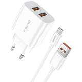 Fast Charge 2x USB EU45 + USB Micro cable