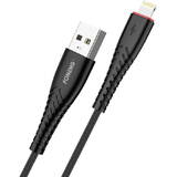 Cablu de Date Foneng X15 USB to Lightning , 2.4A, 1.2m Negru