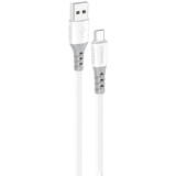 X66 USB to Micro USB , 20W, 3A, 1m (Alb)