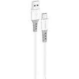 Cablu de Date Foneng X66 USB to USB-C , 20W, 3A, 1m (Alb)