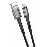 Cablu de Date Foneng USB for Lightning X83, 2.1A, 1m Negru