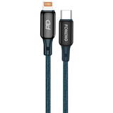 Cablu de Date Foneng USB-C for Lightning X87, 30W, 1.2m Albastru