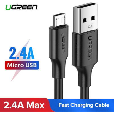 Cablu de Date UGREEN Micro USB  QC 3.0 2.4A 1.5m - Negru
