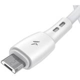 Cablu de Date Vipfan USB to Micro USB Racing X05, 3A, 1m (Alb)