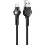 Cablu de Date Vipfan USB to Micro USB Colorful X08, 3A, 1.2m Negru