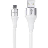 Cablu de Date Vipfan USB to Micro USB Colorful X09, 3A, 1.2m (Alb)