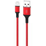 Cablu de Date XO USB to Micro USB NB143, 2m (Rosu)