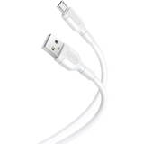 Cablu de Date XO USB to Micro USB NB212 2.1A 1m (Alb)