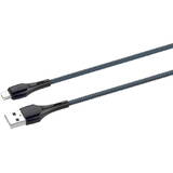 Cablu de Date LDNIO LS521 1m USB - Micro USB (Gri-Albastru)