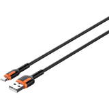 Cablu de Date LDNIO LS531 USB - Micro USB 1m (Gri-Portocaliu)