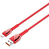 Cablu de Date LDNIO LS661 USB - Micro USB 1m, 30W (Rosu)