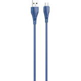 LS612  USB - Micro USB 2m, 30W Albastru