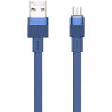 Cablu de Date Remax USB-micro USB Flushing, RC-C001, 1m, Albastru