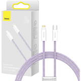Cablu de Date Baseus USB-C for Lightning Dynamic Series, 20W, 1m Violet
