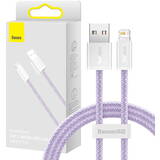 Cablu de Date Baseus Dynamic USB to Lightning, 2.4A, 1m Violet