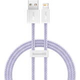 Cablu de Date Baseus USB for Lightning Dynamic 2 Series, 2.4A, 1m Violet