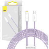 Cablu de Date Baseus USB-C for Lightning Dynamic Series, 20W, 2m Violet