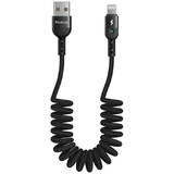 Cablu de Date Mctoto USB to Lightning , CA-6410, Spring, 1.8m Negru