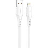 Cablu de Date Vipfan USB to Lightning Colorful X12, 3A, 1m (Alb)