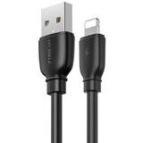 Cablu de Date Remax USB Lightning Suji Pro, 1m Negru