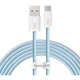 Cablu de Date Baseus USB to USB-C Dynamic Series, 100W, 2m Albastru