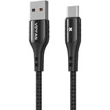 Cablu de Date Vipfan USB to USB-C Colorful X13, 3A, 1.2m Negru