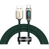 Cablu de Date Baseus Display USB to Type-C, 66W, 2m (Verde)