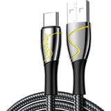 USB to USB-C S-1230K6 3A 1.2m Negru