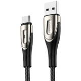 USB to USB-C Sharp S-M411 3A, 2m Negru