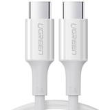 Cablu de Date UGREEN USB-C Male to USB-C Male 2.0 US300, 2m (Alb)