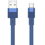 Cablu de Date Remax USB-C Flushing, 2.4A, 1m Albastru