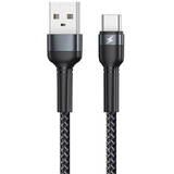 Cablu de Date Remax USB-C Jany Alloy, 1m, 2.4A Negru