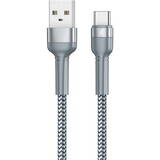 Cablu de Date Remax USB-C Jany Alloy, 1m, 2.4A (silver)