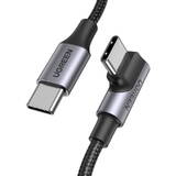 Cablu de Date UGREEN Angle USB-C to USB-C US334 5A, PD 100W, 2m Negru