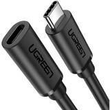 Cablu de Date UGREEN Nickel Plating USB Type C 3.1 Gen2 Male to Female 1m Negru